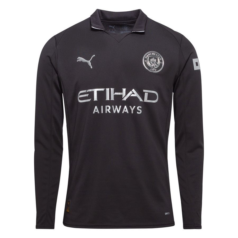 Manchester City Away Shirt 2025/26 Kids Long Sleeves-SoccerKits Hub | Buy Soccer Jerseys Online